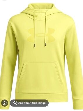 Under Armour women Yellow Pullover Hoodie